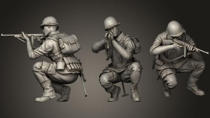Military figurines (STKW_0232) 3D model for CNC machine